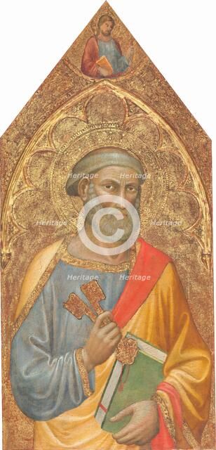 Saint Peter, with Saint James Major above, [left panel], c. 1415/1420. Creator: Martino di Bartolomeo di Biagio.