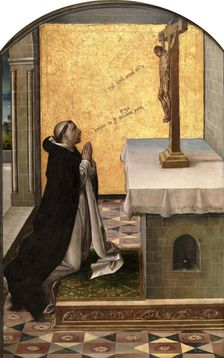 Saint Peter the Martyr praying, 1491-1499. Creator: Pedro Berruguete