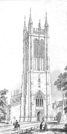 Saint Peter's Church, Evercreech, Somerset, c1850s