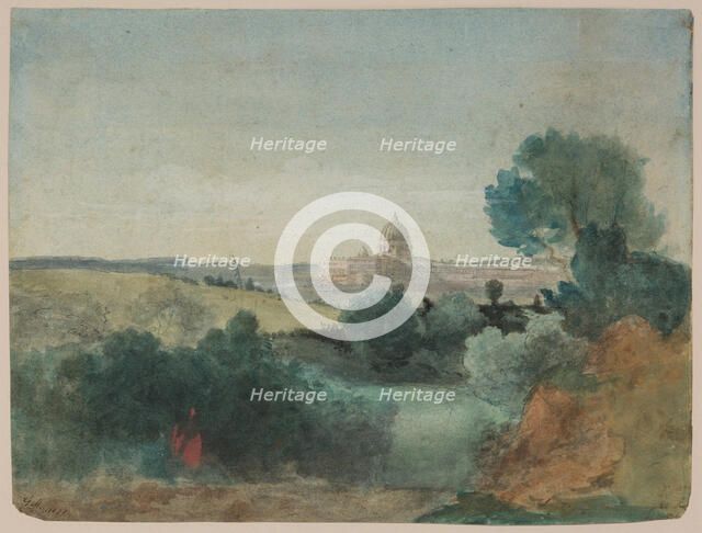 Saint Peter's Seen from the Campagna, c1850. Creator: George Inness.