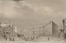 Saint Petersburg. The General Staff building on the Moika River embankment, before 1833