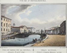 Saint Petersburg. View of the Moika River, 1830s