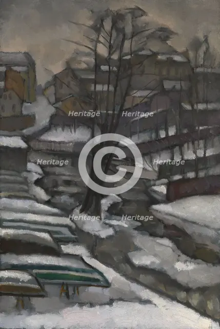 Saint Petersburg in Winter. Artist: Baranov-Rossiné, Vladimir Davidovich (1888-1942)