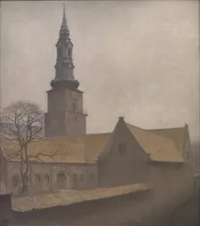 Saint Petri Church, Copenhagen, 1906. Creator: Hammershøi, Vilhelm (1864-1916)