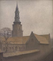 Saint Petri Church, Copenhagen, 1906. Creator: Hammershøi, Vilhelm (1864-1916)