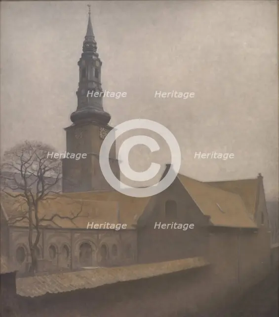 Saint Petri Church, Copenhagen, 1906. Creator: Hammershøi, Vilhelm (1864-1916).