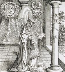Saint Pharahildis, c1510. Creator: Leonhard Beck