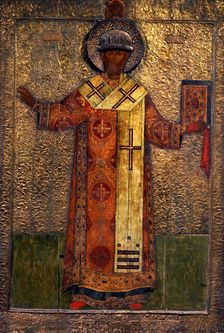 Saint Philip, Metropolitan of Moscow 1653. Artist: Simon Fyodorovich Ushakov