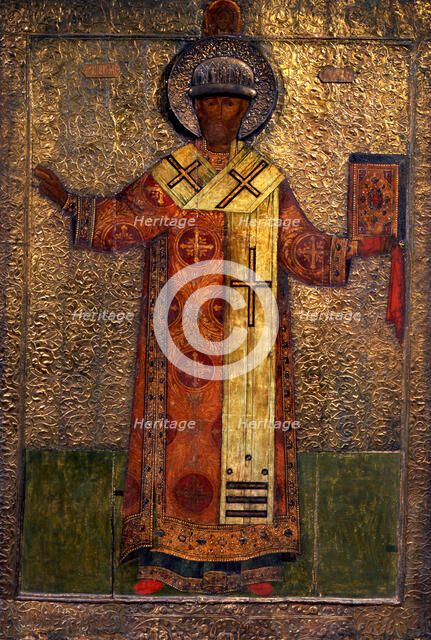 'Saint Philip, Metropolitan of Moscow', 1653. Artist: Simon Fyodorovich Ushakov