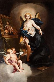 Saint Philip Neri in prayer, 1670. Creator: Maratta, Carlo (1625-1713)