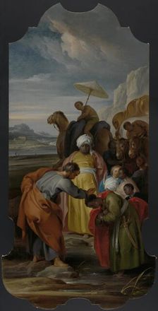Saint Philip Baptizes the Eunuch, 1748. Creator: Jacob de Wit