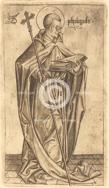 Saint Philip, c. 1470/1480. Creator: Israhel van Meckenem.