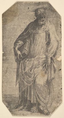 Saint Philip standing with a book under his right arm, from Christ and the Apostles ca. 1548-50. Creator: Andrea Schiavone