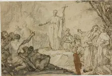 Saint Preaching to Heathens, n.d. Creator: Unknown
