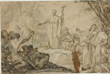 Saint Preaching to Heathens, n.d. Creator: Unknown