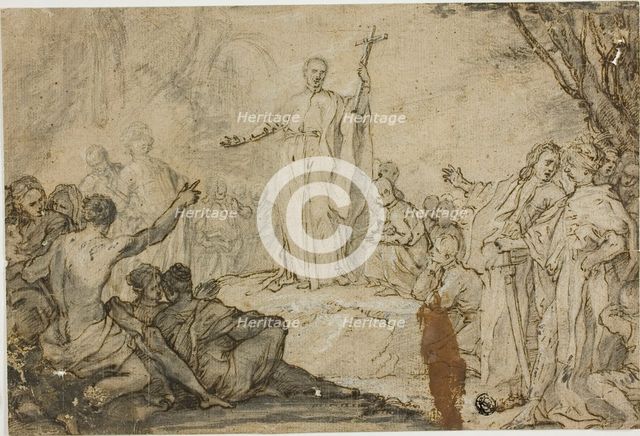 Saint Preaching to Heathens, n.d. Creator: Unknown.