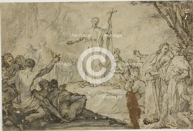 Saint Preaching to Heathens, n.d. Creator: Unknown.