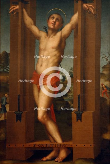 Saint Quentin, 1517. Artist: Pontormo (1494-1557)