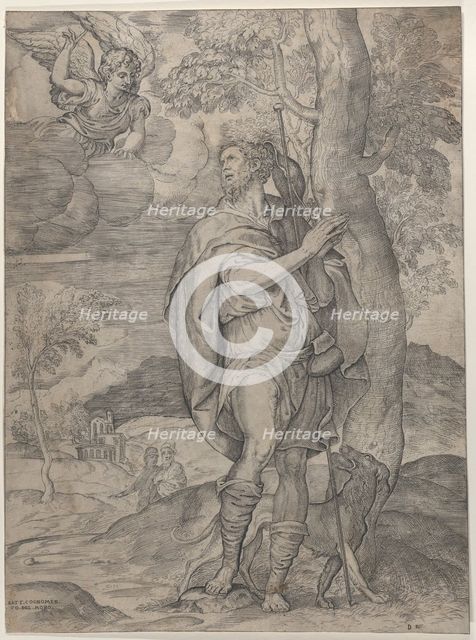 Saint Roch, 1535-73. Creator: Battista del Moro.