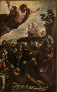 Saint Roch and the Plague Victims, Early 1590s. Creator: Tintoretto, Jacopo (1518-1594)