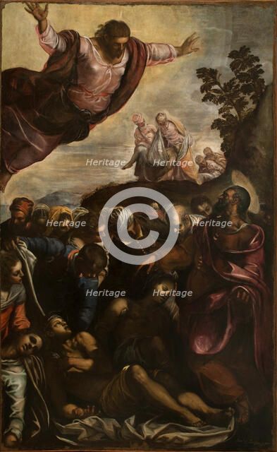 Saint Roch and the Plague Victims, Early 1590s. Creator: Tintoretto, Jacopo (1518-1594).