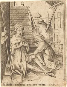 Saint Roch, c. 1490/1500. Creator: Israhel van Meckenem