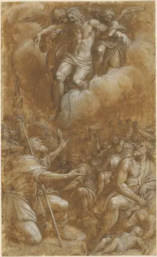 Saint Roch Interceding on Behalf of Plague Victims, 1567/1573. Creator: Lattanzio Gambara