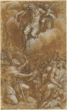 Saint Roch Interceding on Behalf of Plague Victims, 1567/1573. Creator: Lattanzio Gambara