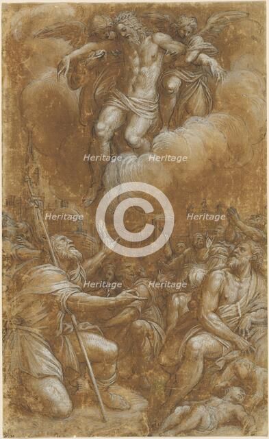 Saint Roch Interceding on Behalf of Plague Victims, 1567/1573. Creator: Lattanzio Gambara.