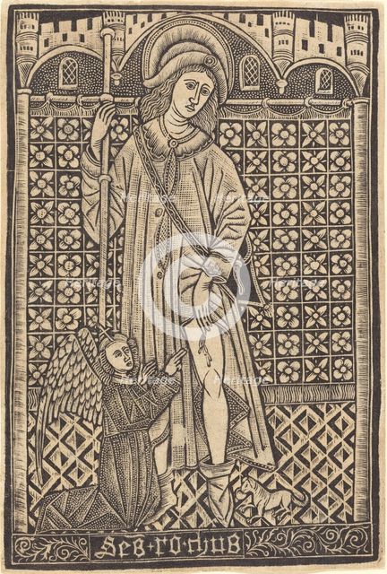 Saint Roche, 1480 or after. Creator: Master of the Cologne Arms, Workshop of.
