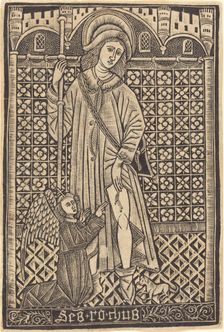 Saint Roche, 1480 or after. Creator: Master of the Cologne Arms, Workshop of