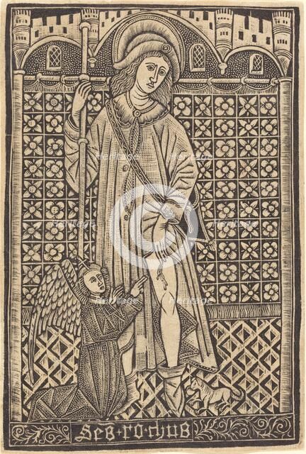 Saint Roche, 1480 or after. Creator: Master of the Cologne Arms, Workshop of.