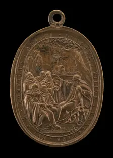 Saint Romuald, Founder of the Camaldolese Order [reverse], 1831. Creator: Giuseppe Cerbara