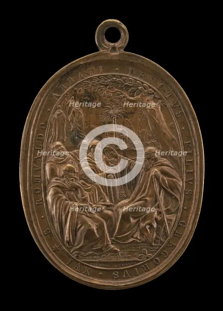 Saint Romuald, Founder of the Camaldolese Order [reverse], 1831. Creator: Giuseppe Cerbara.
