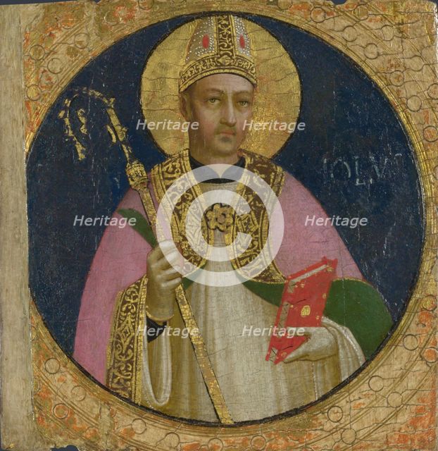 Saint Romulus (Panel from Fiesole San Domenico Altarpiece), c. 1423-1424. Artist: Angelico, Fra Giovanni, da Fiesole (ca. 1400-1455)