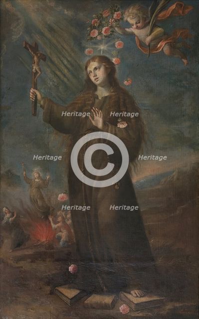 Saint Rose of Viterbo, 1675. Creator: Alonso del Arco.