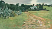 Saint's House and Field, Tangier 1885. Artist: Norman Garstin