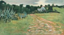 Saint's House and Field, Tangier 1885. Artist: Norman Garstin