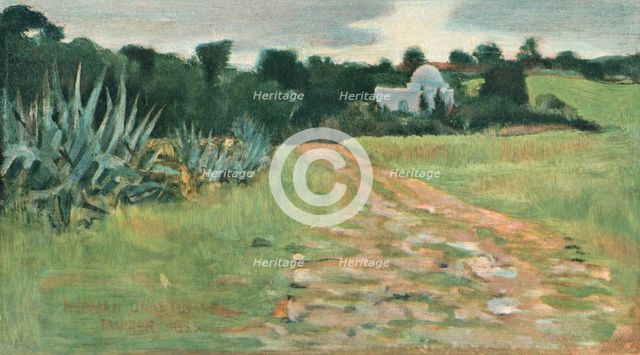 'Saint's House and Field, Tangier', 1885. Artist: Norman Garstin.