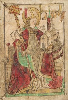 Saint Wolfgang (Sch.*1733a), 15th century. Creator: Casper