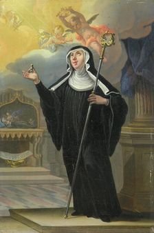 Saint Walburga, 1730. Creator: Kurtz, Jozef (1692-1737)