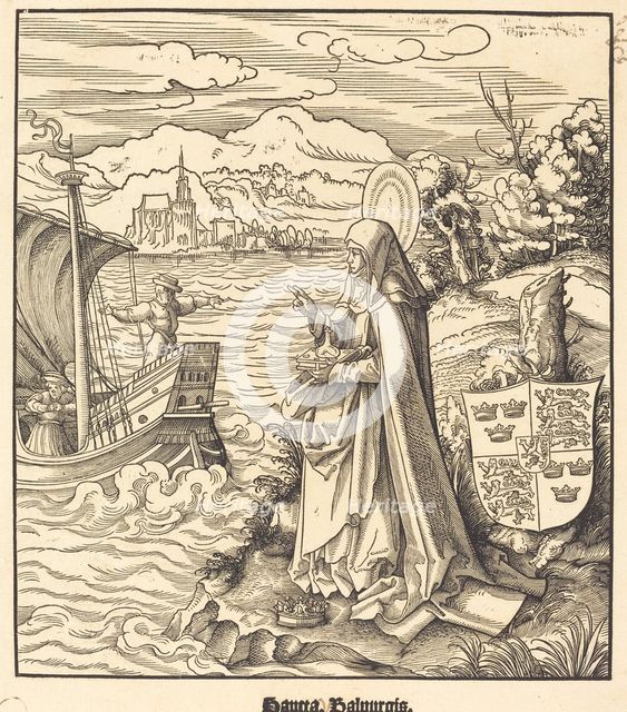 Saint Walpurgis, 1516/1518. Creator: Leonhard Beck.