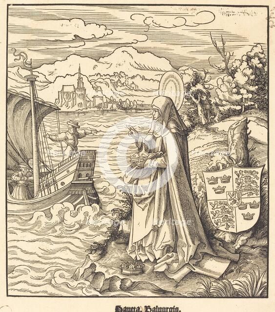 Saint Walpurgis, 1516/1518. Creator: Leonhard Beck.