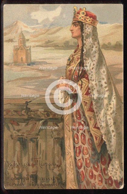 Saint Tamar of Georgia, Second Half of the 19th cen.. Artist: Anonymous  