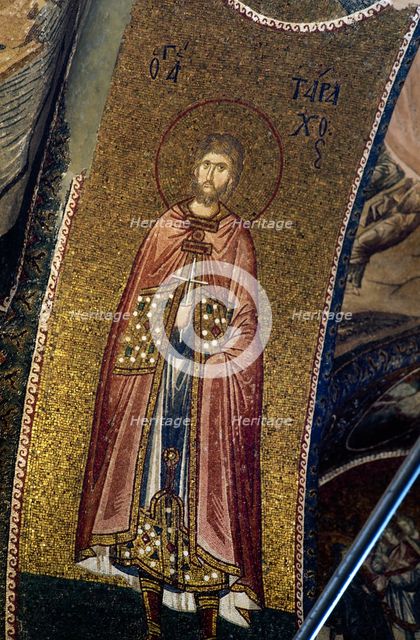 Saint Tarachus of Cilicia, Church of the Holy Saviour, Istanbul, 14th century. Creator: Unknown.