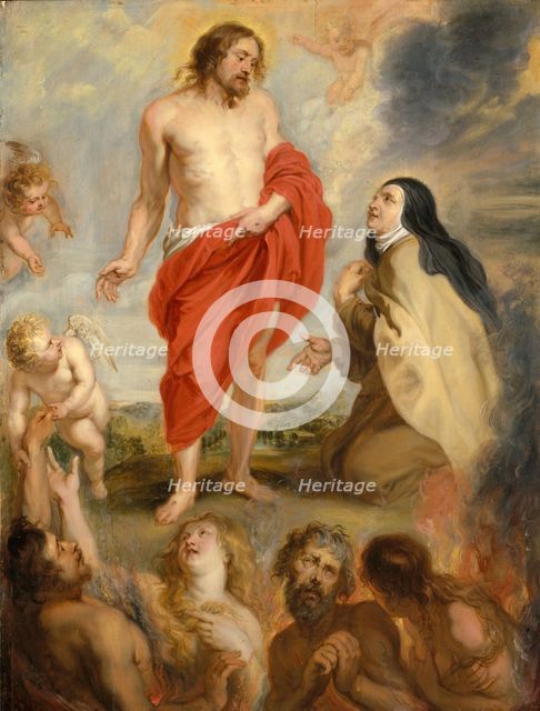 Saint Teresa of Ávila Interceding for Souls in Purgatory. Creator: Workshop of Peter Paul Rubens (Flemish, Siegen 1577-1640 Antwerp).
