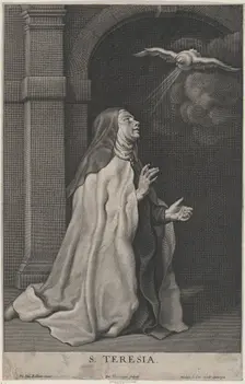 Saint Teresa of Avila's Vision of the Dove, ca. 1650. Creator: Pierre Louis van Schuppen
