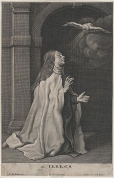 Saint Teresa of Avila's Vision of the Dove, ca. 1650. Creator: Pierre Louis van Schuppen