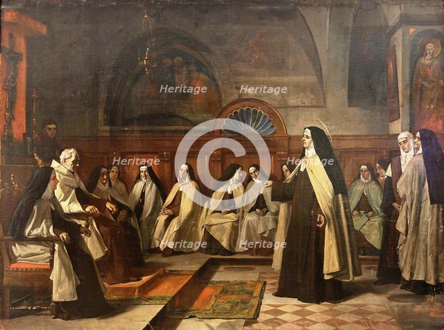 Saint Teresa of Jesus, 1868. Creator: Benito Mercade y Fabregas.