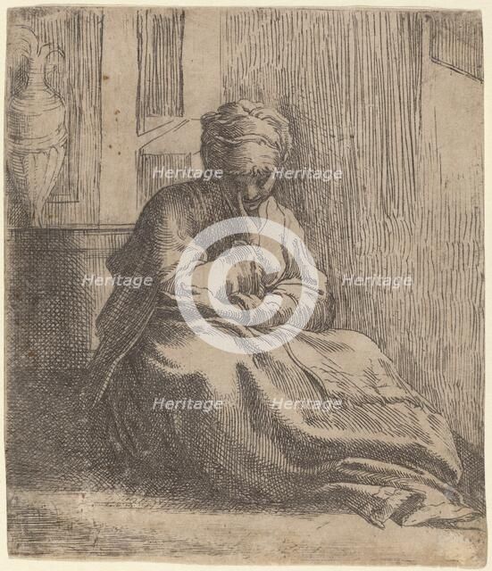 Saint Thaïs. Creator: Parmigianino.